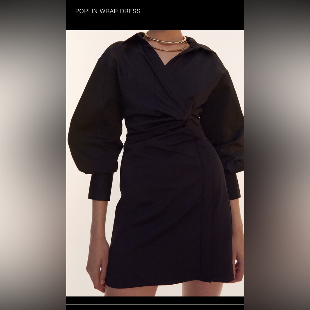 ZARA- black shirt dress on sale- new with tags!!